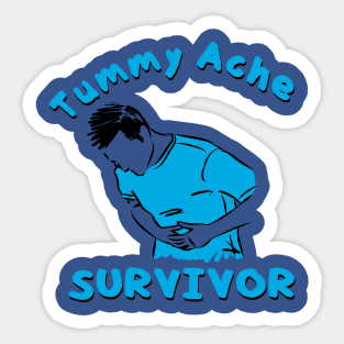 Tummy Ache Survivor 1 Sticker